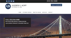 Desktop Screenshot of kopplawfirm.com